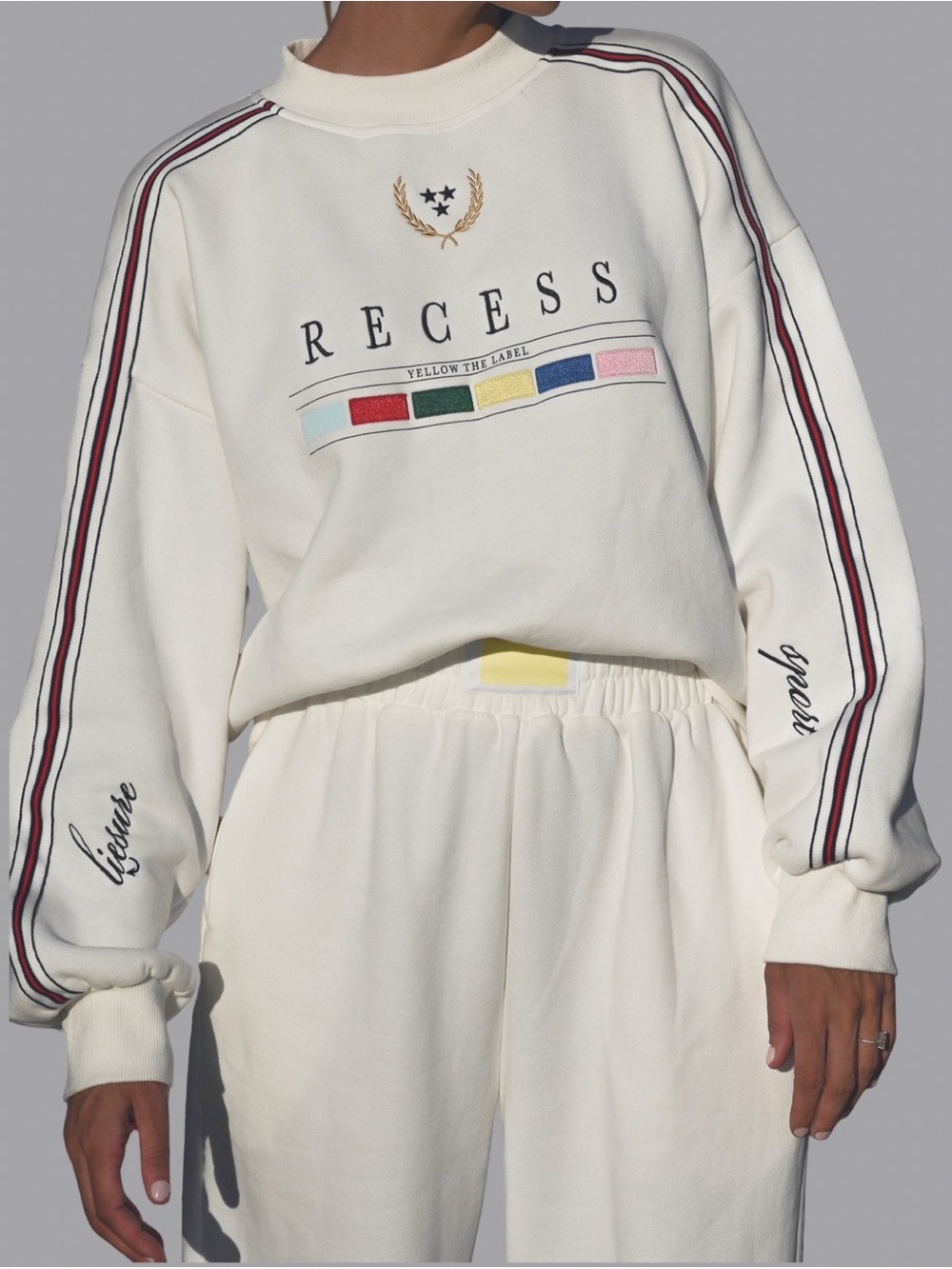 Yellow the Label Oversized Recess Sweatshirt